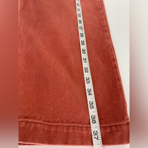 L.F.MARKEY rust wide legs with high waist trouser pants.Size 6.Color:red/orange - Picture 8 of 8